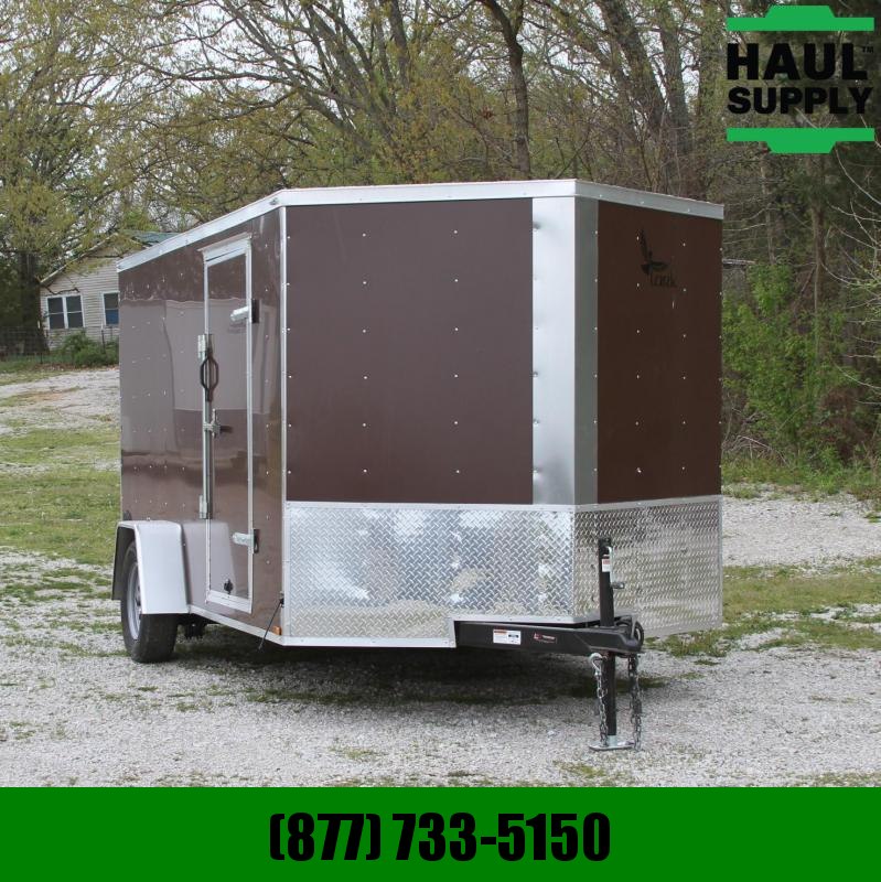 Lark 7X12 V-NOSE CARGO TRAILER REAR RAMP SIDE Lark 7X12 V-NOSE CARGO TRAILER REAR RAMP SIDE