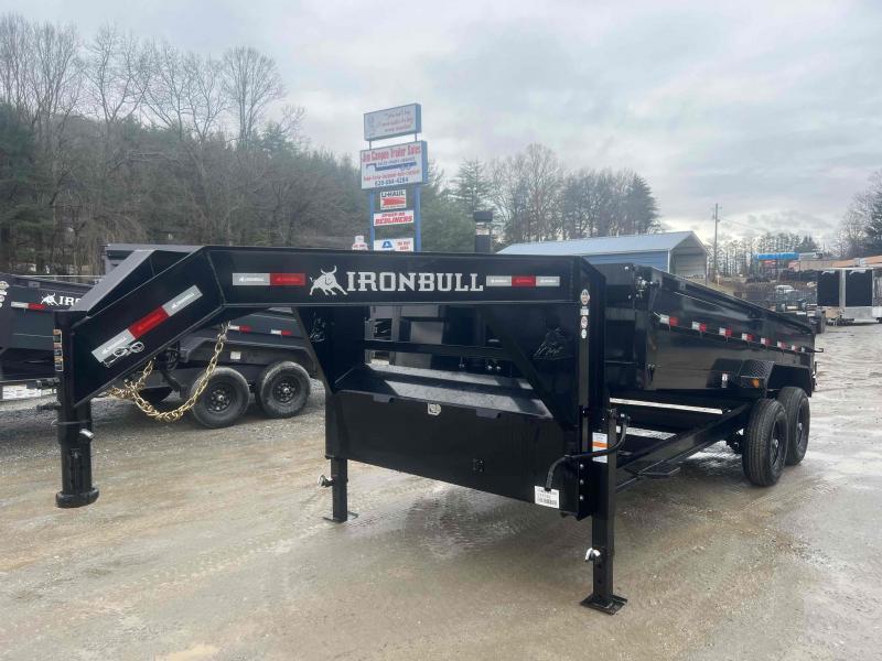 2023 Iron Bull 7x16 14K Gooseneck Telescopic Dump Trailer