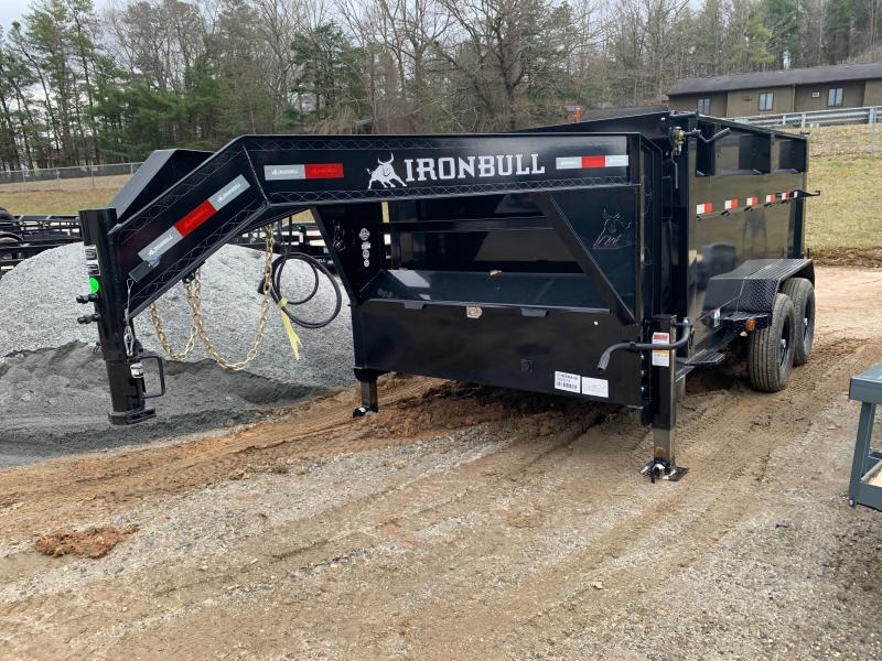 2022 Iron Bull 7x12 14K Gooseneck Dump Trailer (4' Sides)