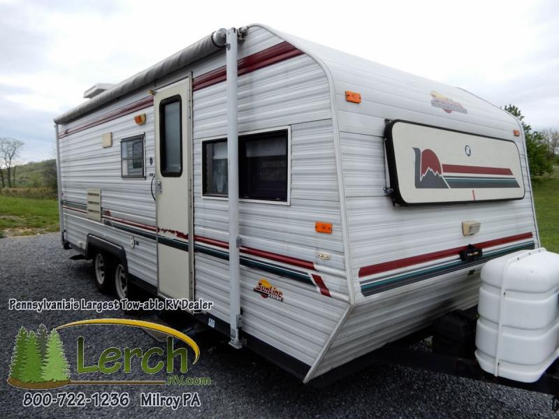 1986 Sunline Travel Trailer Saturn Series 12.5/'-16.5/' Original Sales Brochure