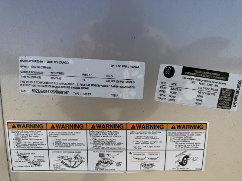 new Cargo (Enclosed) Trailers Quality Cargo  for sale, in Beasley, TX Thumbnail 7