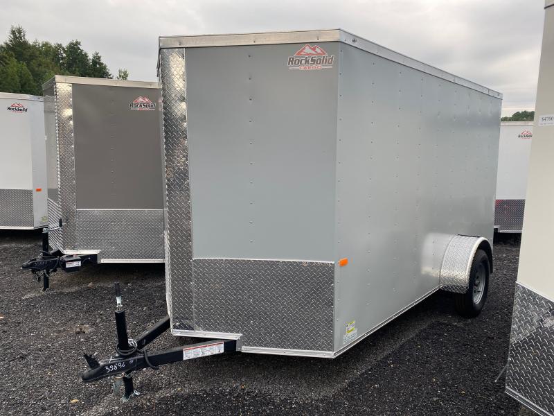 New 2022 Rock Solid 6ft x 12ft 3.5k Single Axle Bumper Pull Enclosed w/6ft walls (Charcoal) New 2022 Rock Solid 6ft x 12ft 3.5k Single Axle Bumper Pull Enclosed w/6ft walls (Charcoal)