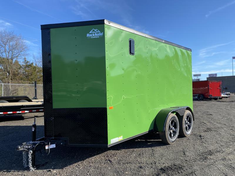 New 2021 Rock Solid 6ft x 12ft 7k Tandem Axle Bumper Pull Enclosed w/6ft walls (JD Green w/SBO) New 2021 Rock Solid 6ft x 12ft 7k Tandem Axle Bumper Pull Enclosed w/6ft walls (JD Green w/SBO)