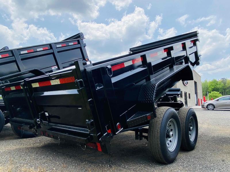 New 2021 Lamar 5ft x 10ft 7k Tandem Axle Mini Bumper Pull Dump w/1.5ft