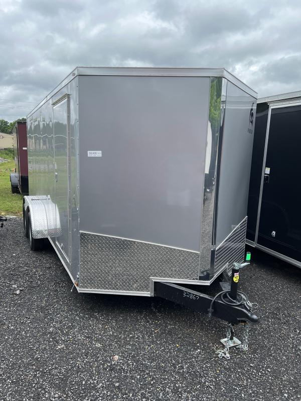 New 2022 Spartan 7ft x 16ft 7k Tandem Axle Bumper Pull Enclosed w/6ft walls & Full Width Ramp Door w/Spring Assist (Silver Frost) New 2022 Spartan 7ft x 16ft 7k Tandem Axle Bumper Pull Enclosed w/6ft walls & Full Width Ramp Door w/Spring Assist (Silver Frost)