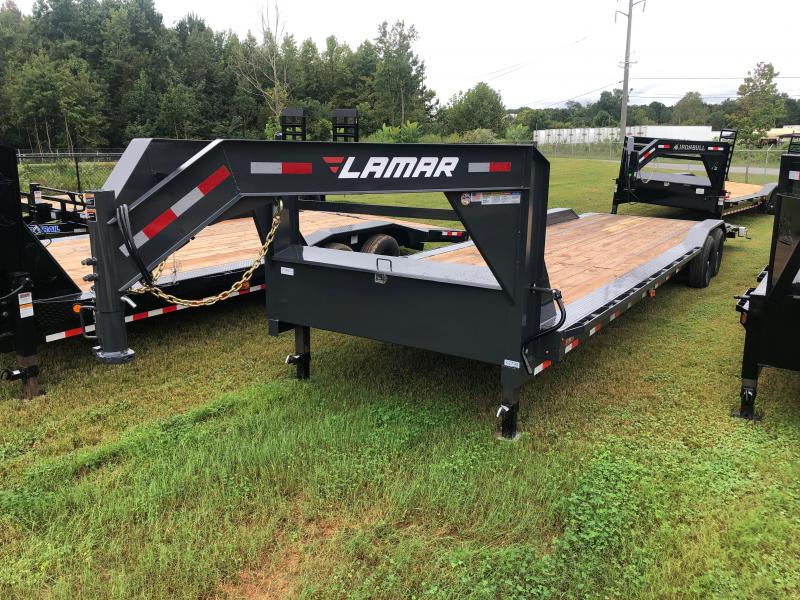 New 2021 Lamar 8.5ft x 32ft 14k Tandem Axle Gooseneck Car/Equipment Hauler (Lamar Gray) New 2021 Lamar 8.5ft x 32ft 14k Tandem Axle Gooseneck Car/Equipment Hauler (Lamar Gray)