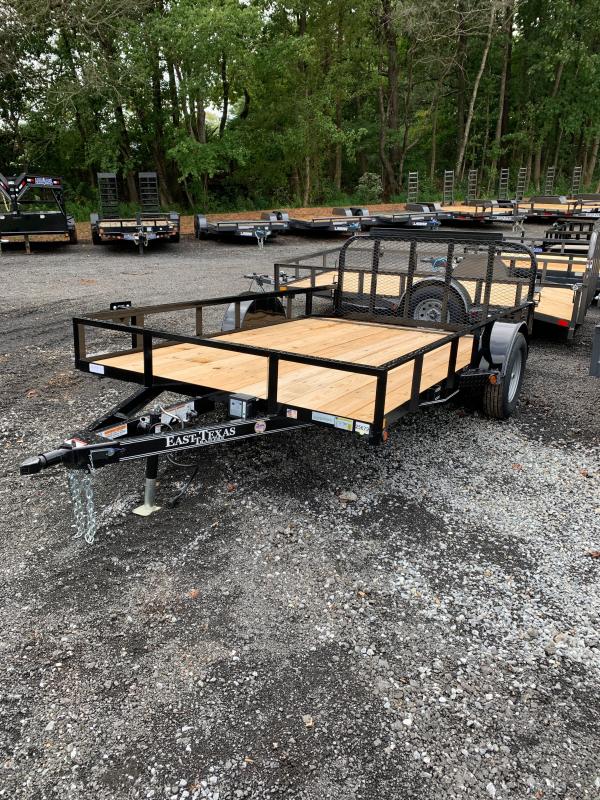 New 2021 East Texas 7ft x 12ft 3.5k Single Axle Bumper Pull Utility w/1ft walls (Black) New 2021 East Texas 7ft x 12ft 3.5k Single Axle Bumper Pull Utility w/1ft walls (Black)