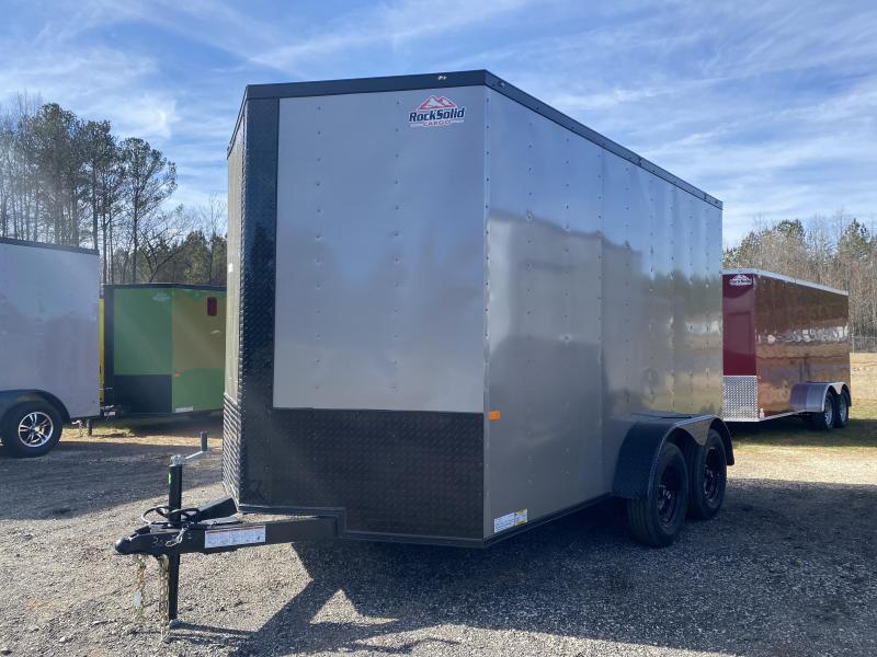New 2021 Rock Solid 7ft x 12ft 7k Tandem Axle Bumper Pull Enclosed w/7ft walls (Pewter w/BO) New 2021 Rock Solid 7ft x 12ft 7k Tandem Axle Bumper Pull Enclosed w/7ft walls (Pewter w/BO)