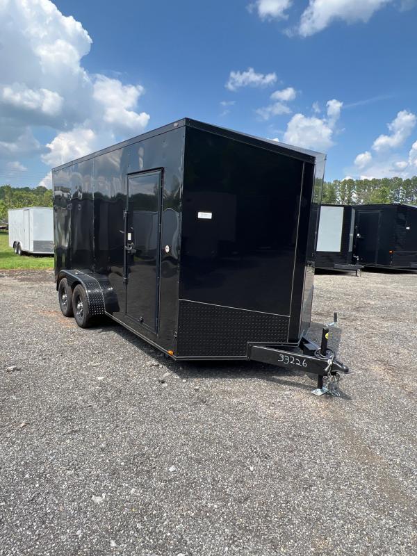 New 2022 Spartan 7ft x 16ft 7k Tandem Axle Bumper Pull Enclosed w/7ft walls & Full Width Ramp Door w/Spring Assist (Black w/SBO) New 2022 Spartan 7ft x 16ft 7k Tandem Axle Bumper Pull Enclosed w/7ft walls & Full Width Ramp Door w/Spring Assist (Black w/SBO)
