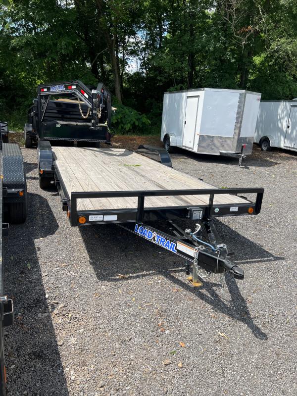 Used 2022 Load Trail 7ft x 20ft 7k Tandem Axle Bumper Pull Car/Equipment Hauler & Rear Slide-In Ramps (5-ft x 16-in) (Black) Used 2022 Load Trail 7ft x 20ft 7k Tandem Axle Bumper Pull Car/Equipment Hauler & Rear Slide-In Ramps (5-ft x 16-in) (Black)