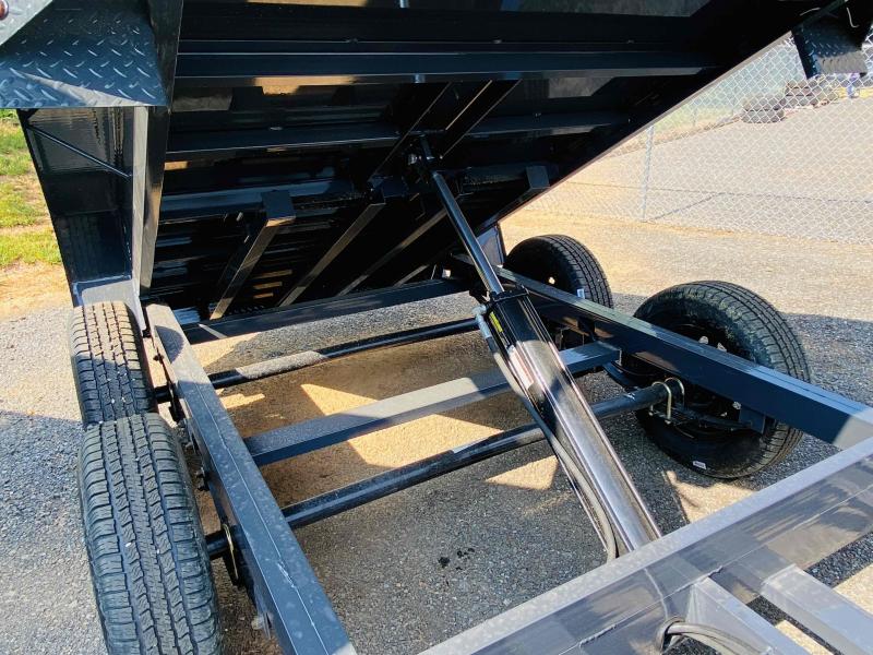 New 2021 Lamar 5ft x 10ft 7k Tandem Axle Mini Bumper Pull Dump w/1.5ft