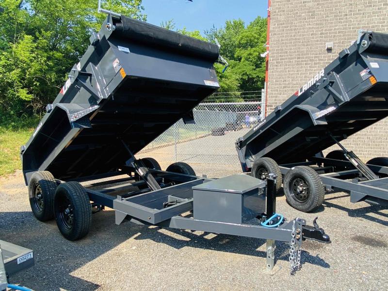 New 2021 Lamar 5ft x 10ft 7k Tandem Axle Mini Bumper Pull Dump w/1.5ft walls (Lamar Gray) New 2021 Lamar 5ft x 10ft 7k Tandem Axle Mini Bumper Pull Dump w/1.5ft walls (Lamar Gray)
