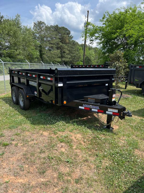 New 2022 Load Trail 7ft x 14ft 14k Tandem Axle Bumper Pull Dump w/2ft walls & Two-Way Spreader Gate (Black) New 2022 Load Trail 7ft x 14ft 14k Tandem Axle Bumper Pull Dump w/2ft walls & Two-Way Spreader Gate (Black)