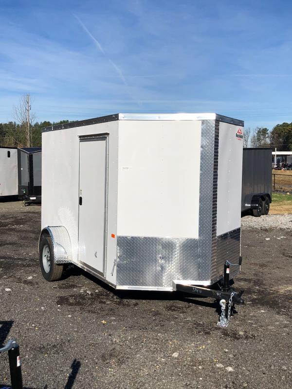 New 2022 Rock Solid 6ft x 10ft 3.5k Single Axle Bumper Pull Enclosed w/6ft walls (White) New 2022 Rock Solid 6ft x 10ft 3.5k Single Axle Bumper Pull Enclosed w/6ft walls (White)