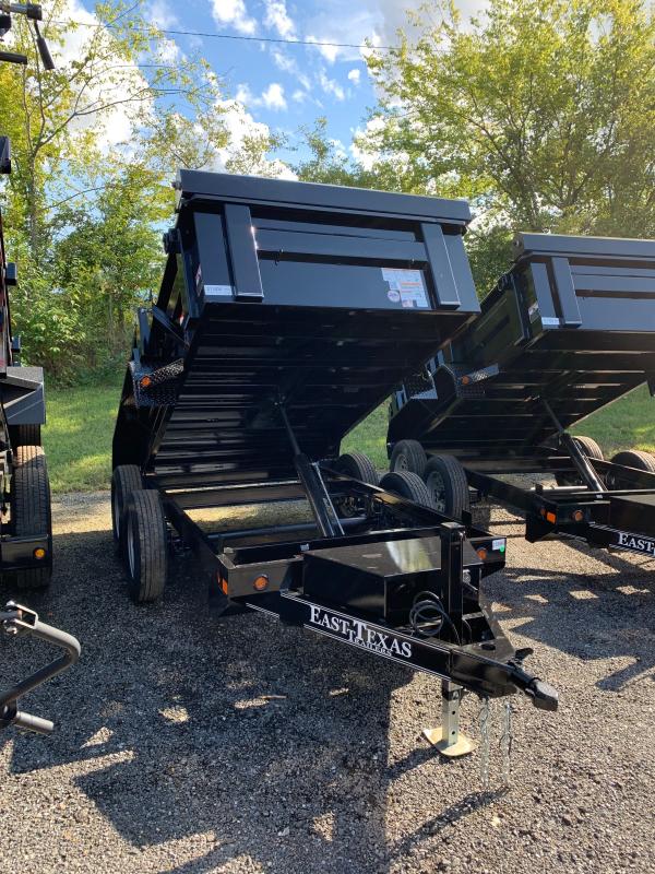 New 2021 East Texas 5ft x 10ft 7k Tandem Axle Bumper Pull Dump w/1.5ft walls (Black) New 2021 East Texas 5ft x 10ft 7k Tandem Axle Bumper Pull Dump w/1.5ft walls (Black)