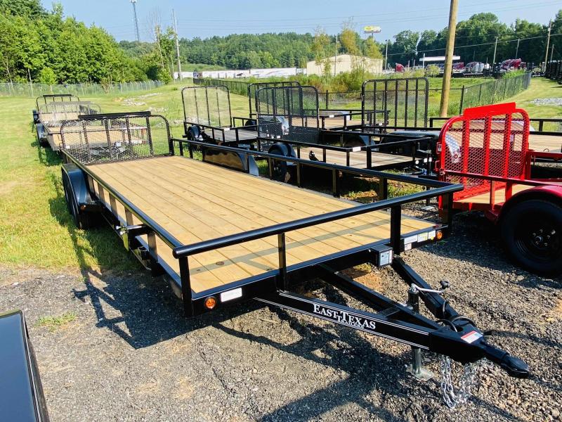New 2021 East Texas 7ft x 24ft 7k Tandem Axle Bumper Pull Utility w/1ft walls (Black) New 2021 East Texas 7ft x 24ft 7k Tandem Axle Bumper Pull Utility w/1ft walls (Black)