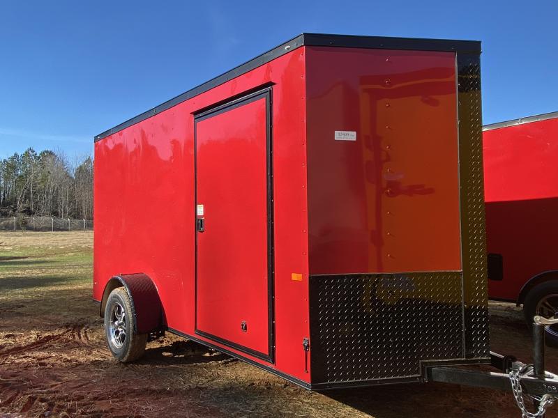 New 2021 Rock Solid 6ft x 12ft 3.5k Single Axle Bumper Pull Enclosed w/6ft walls (Red w/SBO) New 2021 Rock Solid 6ft x 12ft 3.5k Single Axle Bumper Pull Enclosed w/6ft walls (Red w/SBO)