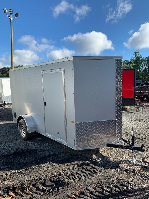 New 2022 Rock Solid 6ft x 12ft 3.5k Single Axle Bumper Pull Enclosed w/6ft walls (Silver Frost) New 2022 Rock Solid 6ft x 12ft 3.5k Single Axle Bumper Pull Enclosed w/6ft walls (Silver Frost)