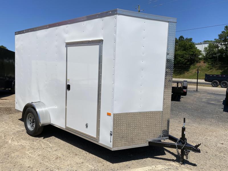 New 2020 Rock Solid 6ft x 12ft 3.5k Single Axle Bumper Pull Enclosed w/6ft walls (White) New 2020 Rock Solid 6ft x 12ft 3.5k Single Axle Bumper Pull Enclosed w/6ft walls (White)
