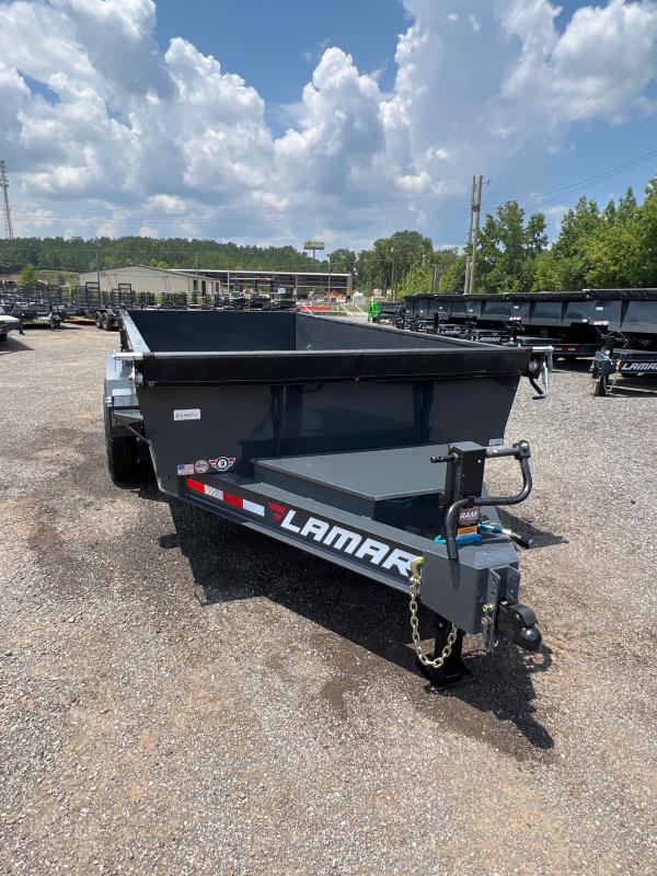 New 2022 Lamar 7ft x 14ft 14k Tandem Axle LowPro Bumper Pull Dump w