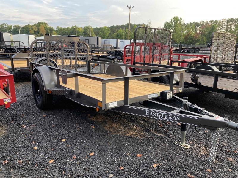 New 2021 East Texas 5ft x 10ft 3.5k Single Axle Bumper Pull Utility w/1ft walls (Charcoal) New 2021 East Texas 5ft x 10ft 3.5k Single Axle Bumper Pull Utility w/1ft walls (Charcoal)