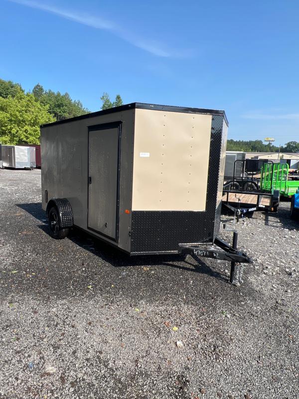 New 2022 Rock Solid 7ft x 12ft 3.5k Single Axle Bumper Pull Enclosed w/6ft walls & Full Width Ramp Door w/Spring Assist (Sierra Tan w/SBO) New 2022 Rock Solid 7ft x 12ft 3.5k Single Axle Bumper Pull Enclosed w/6ft walls & Full Width Ramp Door w/Spring Assist (Sierra Tan w/SBO)