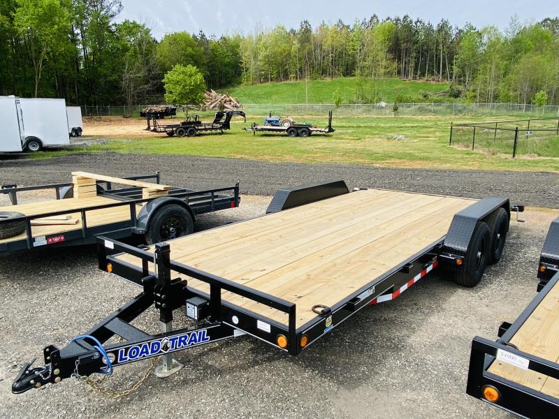 New 2021 Load Trail 7ft x 18ft 10k Tandem Axle Bumper Pull Car/Equipment Hauler (Black) New 2021 Load Trail 7ft x 18ft 10k Tandem Axle Bumper Pull Car/Equipment Hauler (Black)