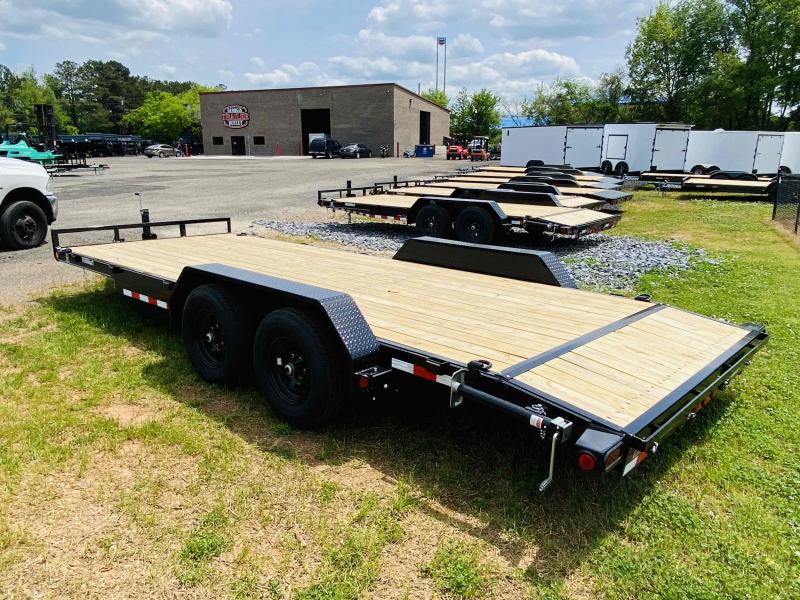 New 2021 Load Trail 7ft x 20ft 10k Tandem Axle Bumper Pull Car/Equipment Hauler (Black) Near