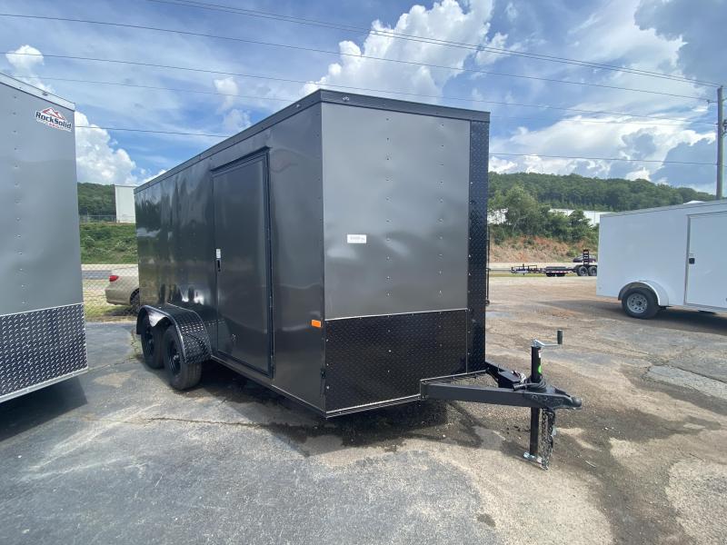 New 2021 Rock Solid 7ft x 14ft 7k Tandem Axle Bumper Pull Enclosed w/6ft walls (Charcoal Gray w/ BO) New 2021 Rock Solid 7ft x 14ft 7k Tandem Axle Bumper Pull Enclosed w/6ft walls (Charcoal Gray w/ BO)