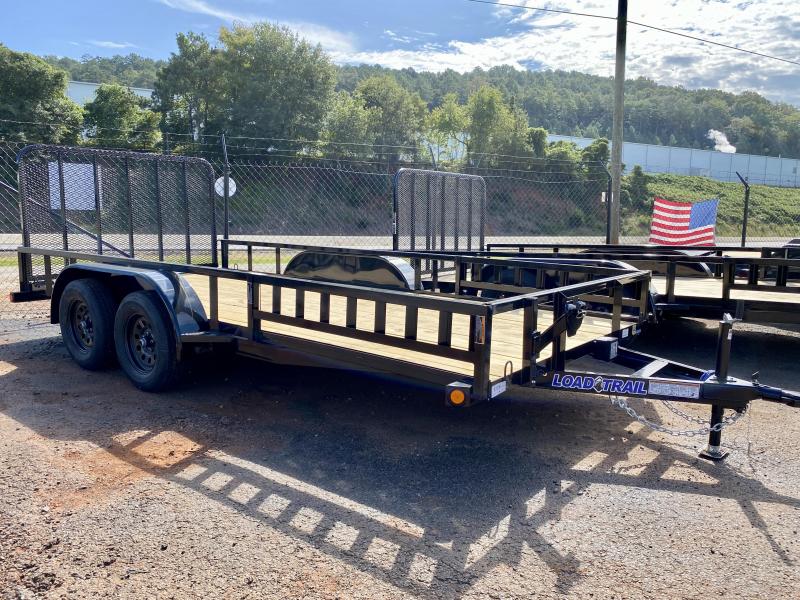 New 2021 Load Trail 7ft x 16ft 7k Tandem Axle Bumper Pull Utility (Black) New 2021 Load Trail 7ft x 16ft 7k Tandem Axle Bumper Pull Utility (Black)