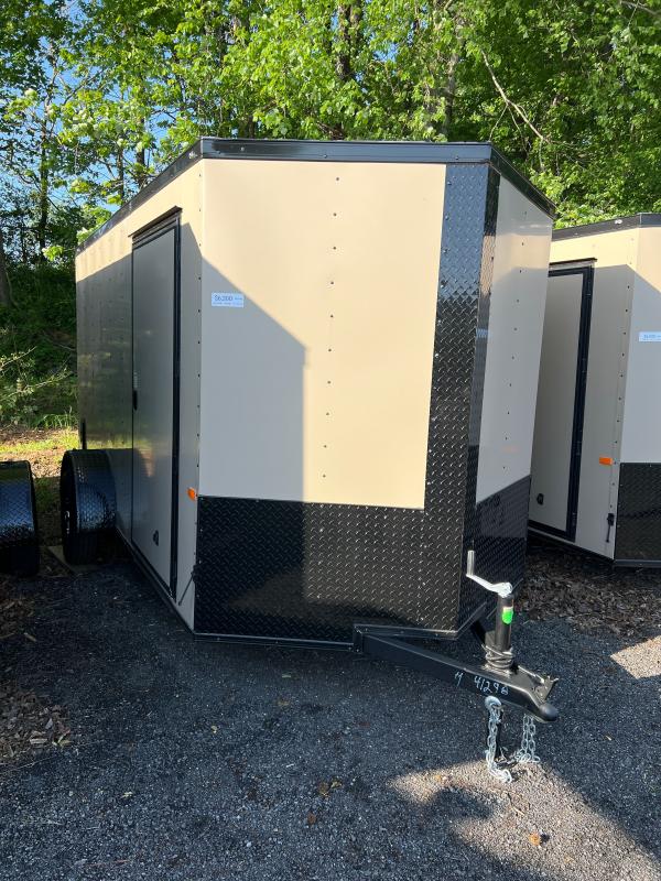 New 2022 Rock Solid 6ft x 12ft 3.5k Single Axle Bumper Pull Enclosed w/6ft walls & Full Width Ramp Door w/Spring Assist (Sierra Tan w/SBO) New 2022 Rock Solid 6ft x 12ft 3.5k Single Axle Bumper Pull Enclosed w/6ft walls & Full Width Ramp Door w/Spring Assist (Sierra Tan w/SBO)