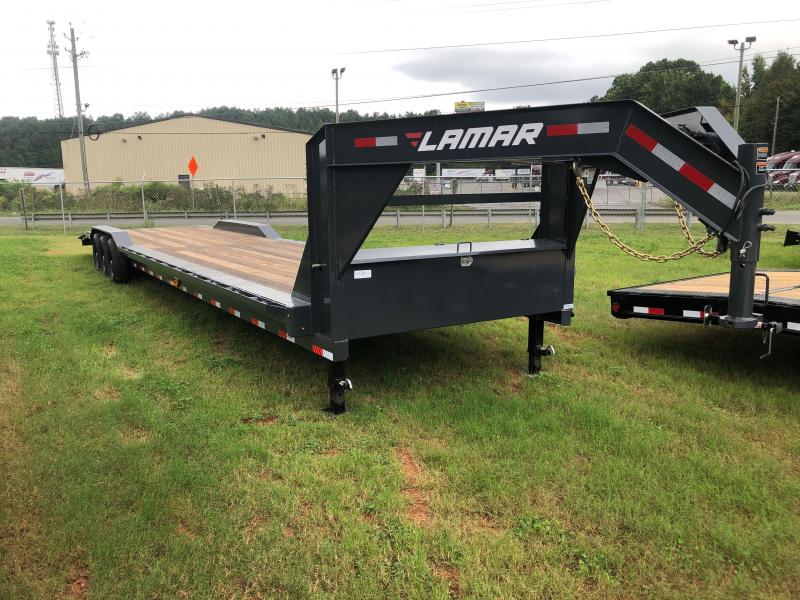New 2021 Lamar 8.5ft x 40ft 21k Triple Axle Gooseneck Car/Equipment Hauler (Lamar Gray) New 2021 Lamar 8.5ft x 40ft 21k Triple Axle Gooseneck Car/Equipment Hauler (Lamar Gray)