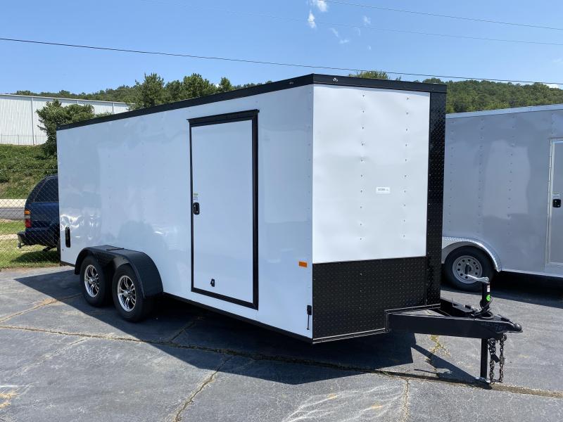 New 2021 Rock Solid 7ft x 16ft 7k Tandem Axle Bumper Pull Enclosed w/6ft walls (White w/ BO) New 2021 Rock Solid 7ft x 16ft 7k Tandem Axle Bumper Pull Enclosed w/6ft walls (White w/ BO)