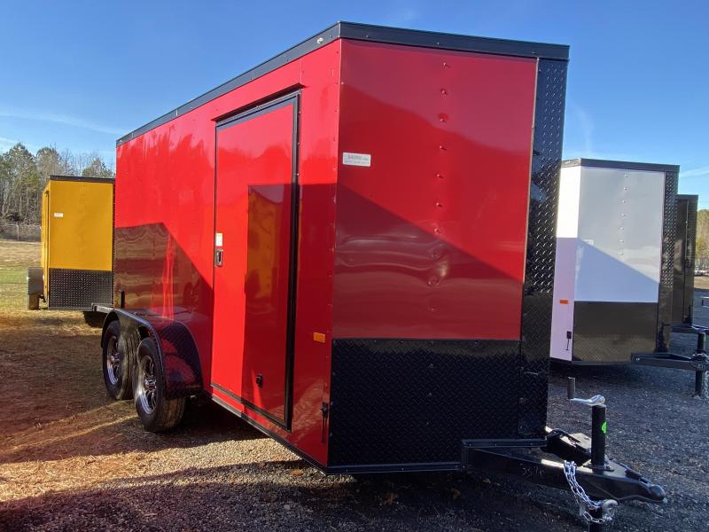 New 2021 Rock Solid 6ft x 12ft 7k Tandem Axle Bumper Pull Enclosed w/6ft walls (Red w/SBO) New 2021 Rock Solid 6ft x 12ft 7k Tandem Axle Bumper Pull Enclosed w/6ft walls (Red w/SBO)