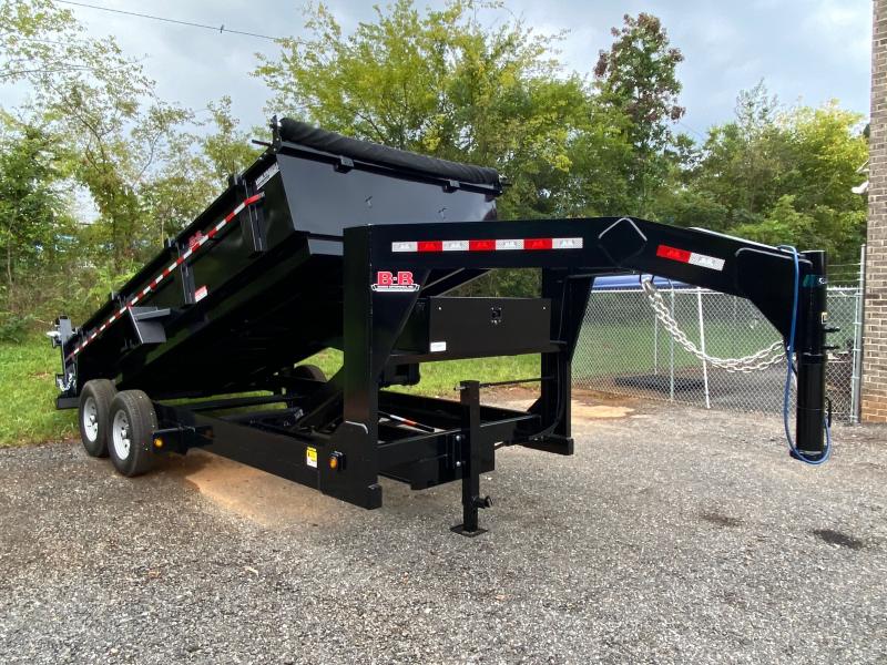 New 2021 Behnke 7ft x 18ft 14k Tandem Axle Gooseneck Dump w/2ft walls (Black) New 2021 Behnke 7ft x 18ft 14k Tandem Axle Gooseneck Dump w/2ft walls (Black)