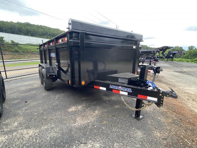 New 2021 Iron Bull 7ft x 16ft 14k Tandem Axle Bumper Pull Dump w/2ft walls (Black) Near Me