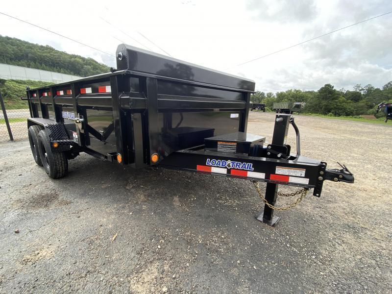 New 2021 Load Trail 7ft x 14ft 14k Tandem Axle Bumper Pull Dump w/2ft