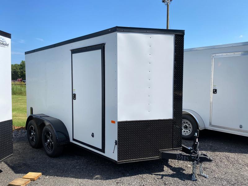 New 2022 Rock Solid 6ft x 12ft 3.5k Single Axle Bumper Pull Enclosed w