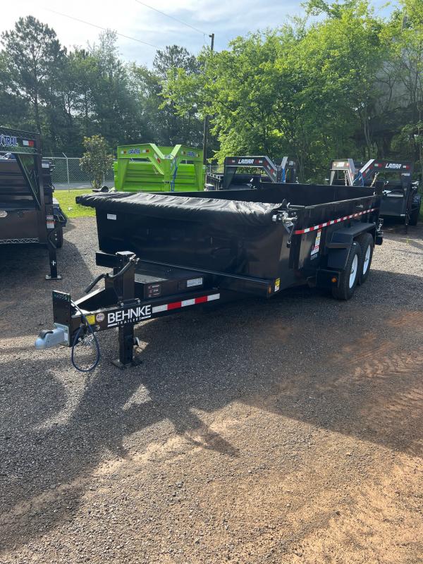 New 2022 Behnke 7ft x 14ft 14k Tandem Axle Bumper Pull Dump w/2ft walls & Two-Way Spreader Gate (Black) New 2022 Behnke 7ft x 14ft 14k Tandem Axle Bumper Pull Dump w/2ft walls & Two-Way Spreader Gate (Black)
