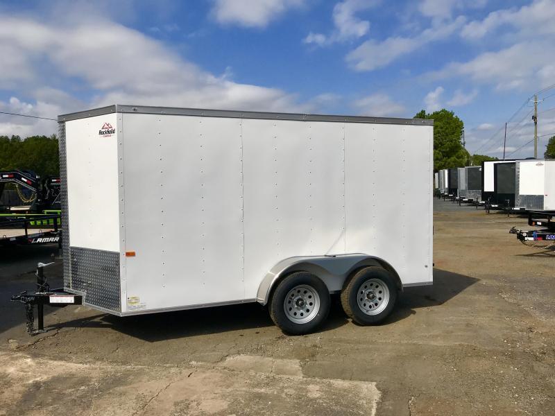 New 2021 Rock Solid 6ft x 12ft 7k Tandem Axle Bumper Pull Enclosed w/6ft walls (White) New 2021 Rock Solid 6ft x 12ft 7k Tandem Axle Bumper Pull Enclosed w/6ft walls (White)