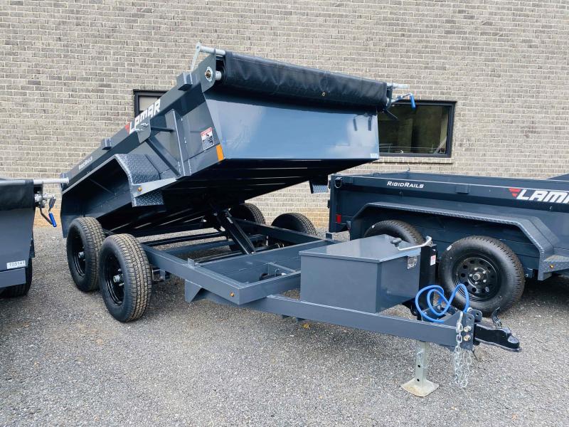 New 2021 Lamar 5ft x 10ft 7k Tandem Axle Bumper Pull Dump w/1.5ft walls (Lamar Gray) New 2021 Lamar 5ft x 10ft 7k Tandem Axle Bumper Pull Dump w/1.5ft walls (Lamar Gray)