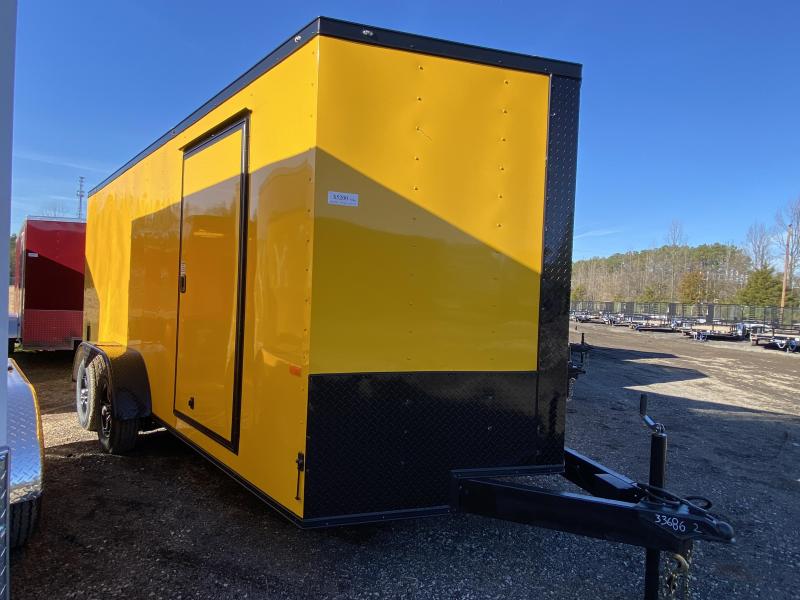 New 2021 Rock Solid 7ft x 16ft 7k Tandem Axle Bumper Pull Enclosed w/6ft walls (Yellow w/SBO) New 2021 Rock Solid 7ft x 16ft 7k Tandem Axle Bumper Pull Enclosed w/6ft walls (Yellow w/SBO)