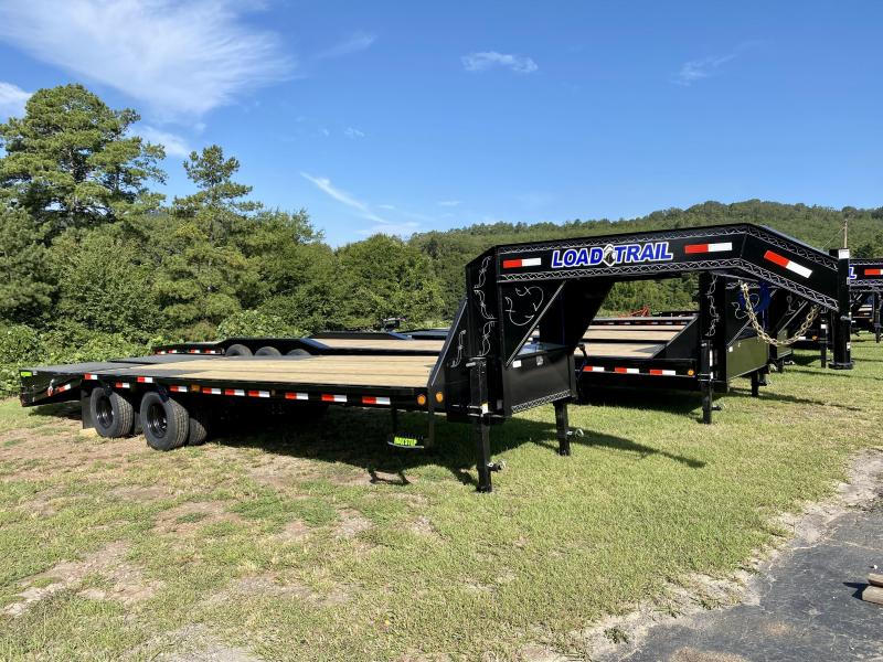 New 2021 Load Trail 8.5ft x 25ft 22k Tandem Axle Low-Pro Deckover Gooseneck Flatbed (Black) New 2021 Load Trail 8.5ft x 25ft 22k Tandem Axle Low-Pro Deckover Gooseneck Flatbed (Black)