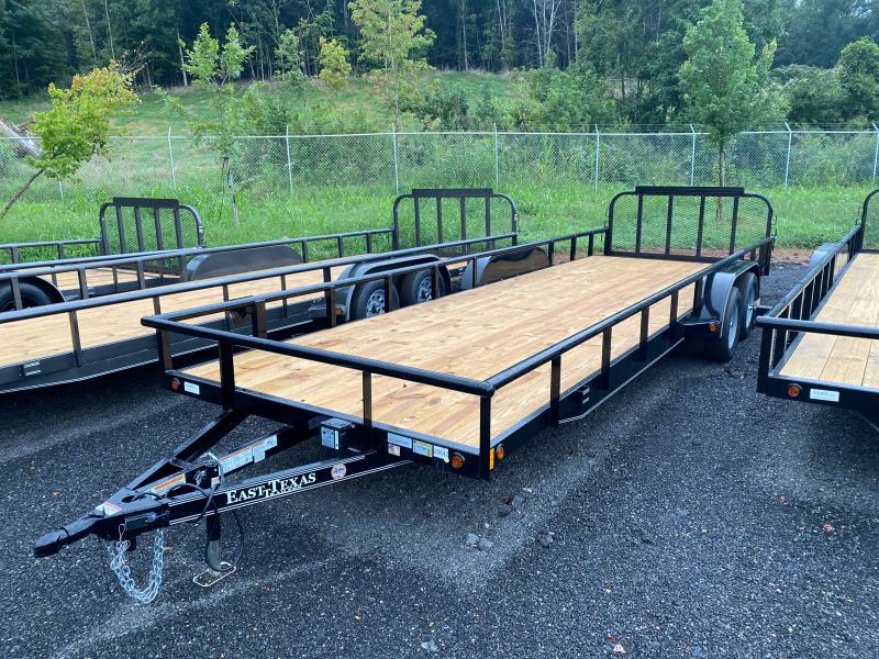 New 2021 East Texas 7ft x 24ft 7k Tandem Axle Bumper Pull Utility w/1ft walls (Black) New 2021 East Texas 7ft x 24ft 7k Tandem Axle Bumper Pull Utility w/1ft walls (Black)