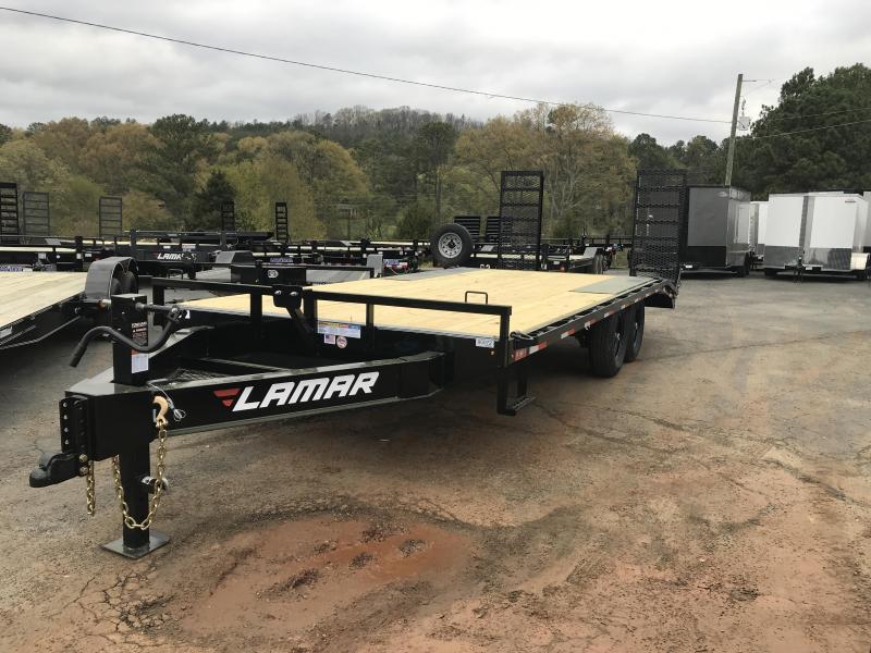 New 2020 Lamar 8.5ft x 20ft 14k Tandem Axle Deckover Bumper Pull