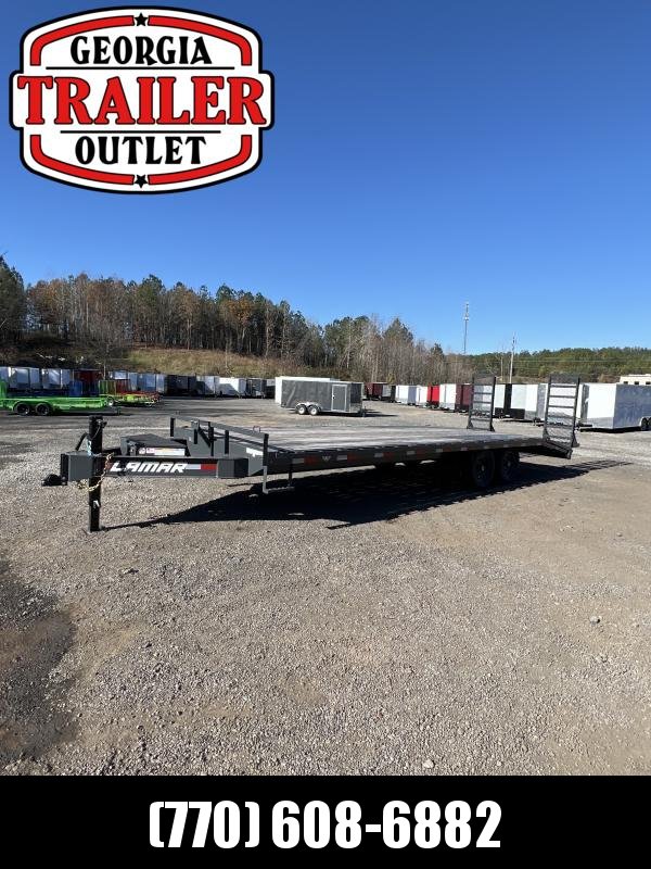Flatbed Deckover Trailer Lamar 8.5 X 24 14k Flatbed Deckover Trailer Lamar 8.5 X 24 14k