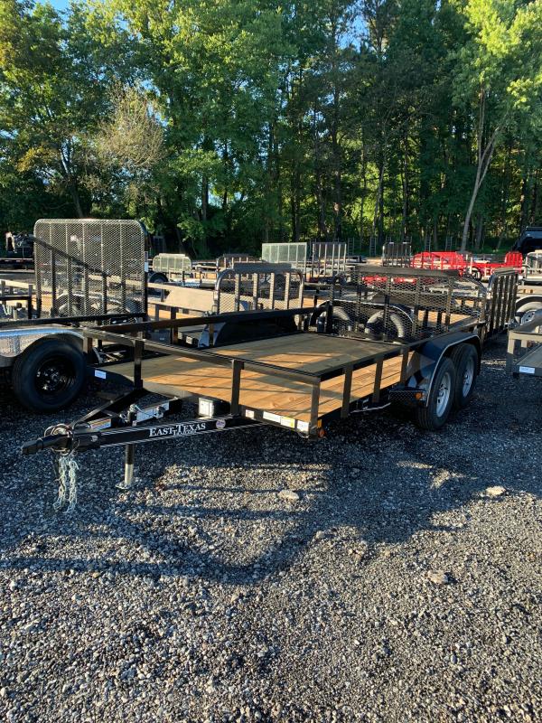 New 2021 East Texas 7ft x 14ft 7k Tandem Axle Bumper Pull Utility w/1ft walls (Black) New 2021 East Texas 7ft x 14ft 7k Tandem Axle Bumper Pull Utility w/1ft walls (Black)