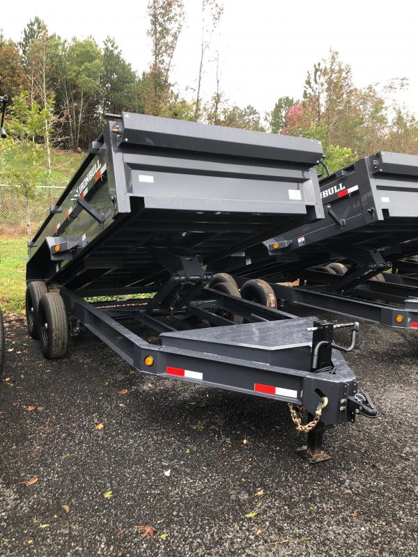 New 2022 Iron Bull 7ft x 14ft 14k Tandem Axle Bumper Pull Dump w/2ft walls (Ranch Gray) New 2022 Iron Bull 7ft x 14ft 14k Tandem Axle Bumper Pull Dump w/2ft walls (Ranch Gray)
