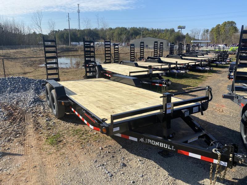 New 2021 Iron Bull 7ft x 18ft 14k Tandem Axle Bumper Pull Car/Equipment Hauler (Black) New 2021 Iron Bull 7ft x 18ft 14k Tandem Axle Bumper Pull Car/Equipment Hauler (Black)