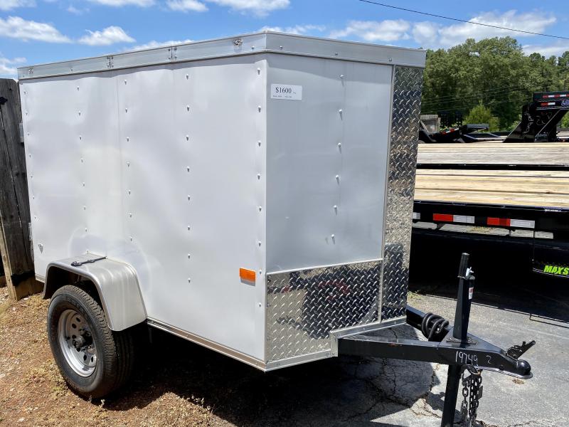New 2020 Rock Solid 4ft x 6ft 1.9k Single Axle Bumper Pull Enclosed w/4ft walls (White) New 2020 Rock Solid 4ft x 6ft 1.9k Single Axle Bumper Pull Enclosed w/4ft walls (White)